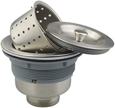 Waste Outlet For Bowl Backwash Sink Hair Strainer Deep Waste with Basket (36 mm tread all the way down NO PIPE)