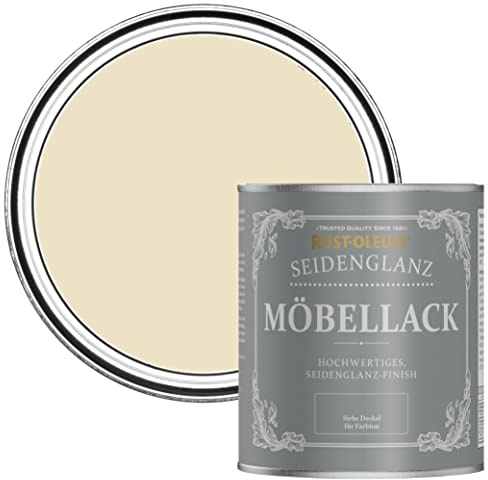 Rust-Oleum Cream Furniture & Skirting Board Paint in Satin Finish - Featherstone 750ml