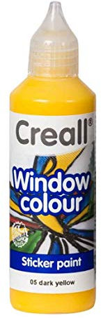 Tophobby Window-Color-Premiumfarbe Fensterfarben frei wählbar auch Konturenfarbe (SONNENGELB)