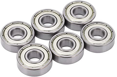 8 Stück Radlager, 608 Kugellager 7 X 22 X 9mm Skateboard Lager Gummiversiegelte Skateboard-Kugellager Abgeschirmte Miniatur Rillenkugellager, 608ZZ kleine Kugellager Ersatzteile Longboard Rollschuhe
