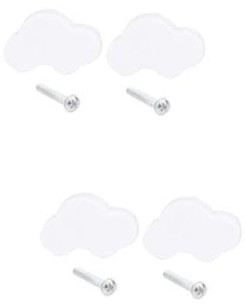 OSALADI 4pcs Simple Rubber Pull Handles Cartoon Door Handle for Boys and Girls Drawer Cabinet Decor
