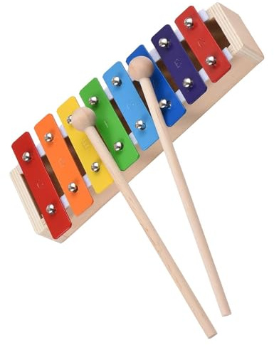 8-Tasten-Farbkompaktes Xylophon-Glockenspiel mit Mallets-Schlaginstrument
