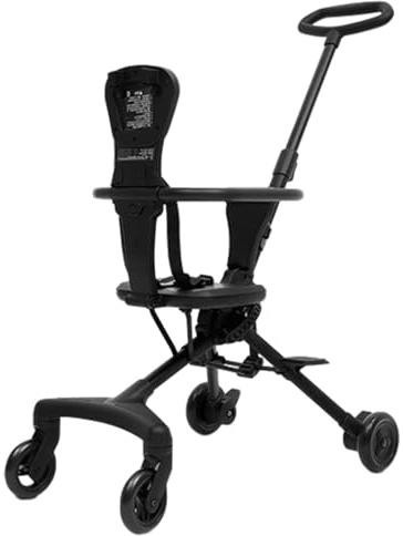 Hopfällbar resebarnvagn - vändbar barnvagn bekväm bärbar lätt 360 graders | vridbar | Barnsäkra produkter med säkerhetsbälte för parker Jogging Walking Picnics