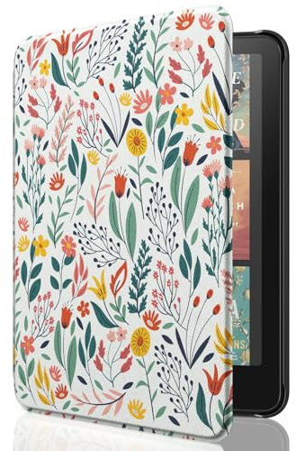 MoKo Hülle für 7 Kindle Paperwhite 12. Gen& Colorsoft, Blume | Leichte Schutzhülle，Auto Aktiv-/Ruhemodus, wasserdichte Schutzhülle,für Kindle Paperwhite 12.Gen& Kindle Colorsoft 1st 2024