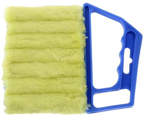 Blind Cleaner 2 Pcs Venetian Blind Cleaner, Window Blind Duster Brush Cleaner Tool Washable Window Shutter Cleaner Tool for Venetian Blinds Air Conditioner and Car AC Vent (Blue)