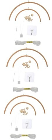 Vaguelly 3sätze Windspiel Material Kit Aus Holz Für Kreative Bastelprojekte Teile Für Erwachsene Zum Dekorieren Von Schlafzimmer Wohnzimmer