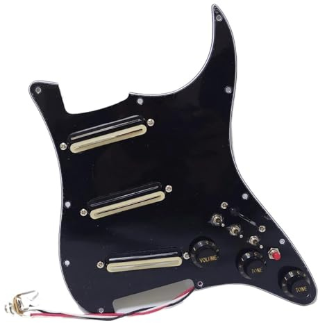 Standard Schlagbrett-Tonabnehmer Gitarren-vorverdrahtetes Geladenes Schlagbrett Mit Coil Splittin SSS Split Coil Humbucker-Pickups Für ST-E-Gitarre
