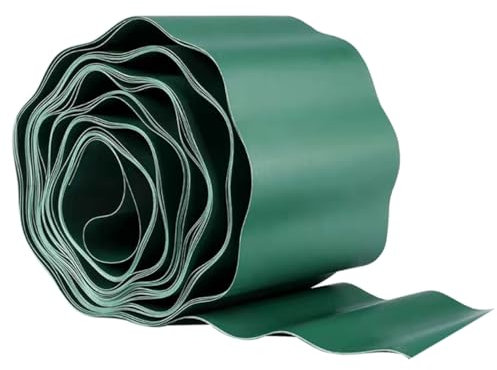 FONDOTIN 1rolle Wellenzaun Aus Kunststoff Flexibler Gartenzaun Für Kreative Gestaltung Und Lang Für Garten Terrasse Und Landschaftsgestaltung