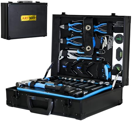 Thickened box combination maintenance toolbox, enhancing protective performance, extending service life, containing 247 daily repair tools, one package easily solves various maintenance difficulties