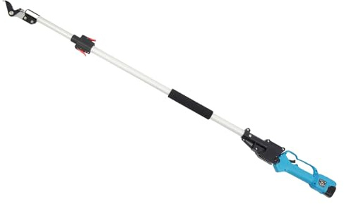 Troncarami elettrici telescopici 1,44-2 m SK5 acciaio batteria a due pezzi con 2 batterie e caricabatterie, senza fili per giardino casa frutta rami alti, funzione di riposo automatico sicura