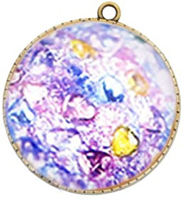 VILLCASE 50piezas Calcomanías De Vidrio Para Hacer Joyas Decoración y Fácil De Pegar Regalos Perfectos Ocasión