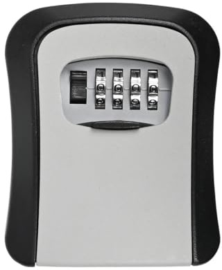 Premium Schlüsseltresor mit 4-stelligem Zahlenschloss – Wetterfester Key Safe zur Wandmontage – Ideal für Haus, Büro, Airbnb, Handwerker & Pflegekräfte