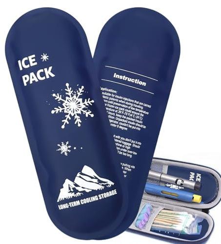 Borsa frigo per medicina fredda – refrigeratore in gel riutilizzabile, sacchetto per ghiaccio portatile, sacchetto medicinale isolato, delizioso pacchetto di gel, materiale leggero e resistente
