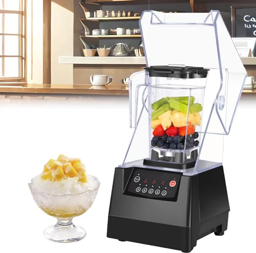 ZXINXIN Frullatore e Mixer per frullati da 2200 W, frullatore per frullati, Smoothie, tritaghiaccio, frulla Frutta, zuppe e macinazione a Secco, capacità 2000 ml, frullatore Automatico tritaghiaccio
