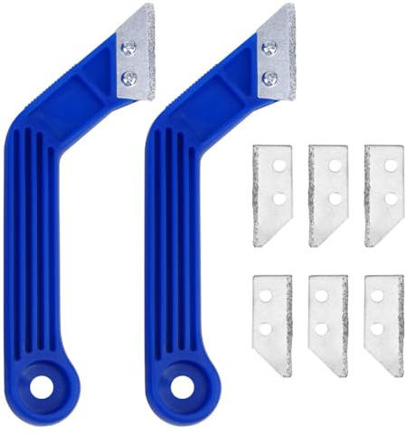 Anneome Fliesen Fugenreiniger mit Ergonomischem Griff Langlebiger Kunststoff material Vielseitiger Sealant Finisher Spachtel für Küche Bad DIY Fugenentfernung
