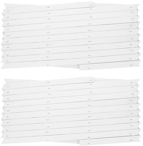 Homoyoyo 2 Pièces Lot de 2 Treillis Extensibles en Bois Blanc H44 – Clôture Murale de Jardin Extensible pour Plantes Grimpantes, Panneau de Treillis Décoratif Intérieur et Extérieur,