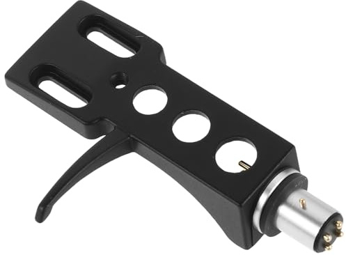LOLIPPYY Soporte para Cartucho Fonográfico para Tocadiscos Dj, Cabezal de Repuesto Negro, Accesorio para Cápsulas de Vinilo, Compatible Cartuchos Fonográficos, Montaje Estable y Duradero,