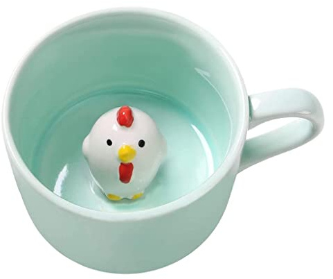 YWJLQH Taza de Café de Dibujos Animados Animal 3d Taza Cerámica con Diseño Único Taza para Té Figuras Adecuada para Niños Regalo Fiesta Decoración, Chica