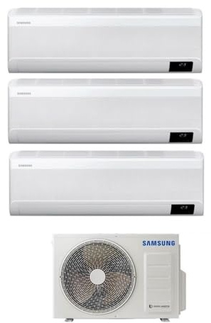 SAMSUNG WINDFREE ELITE CONDIZIONATORE AJ052TXJ2KG TRIAL SPLIT 7000+9000+9000 BTU WIFI A+++ TRE SPLIT