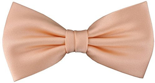 TigerTie vorgebundene Fliege Schleife in lachs Einfarbig Uni + Geschenkbox