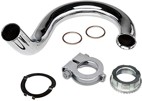 Krümmer + Krümmermutter Set, Standard Ausführung Durchmesser Krümmer 28mm für Simson S51 Enduro