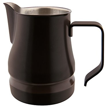 ILSA Lattiera Evolution per Cappuccino e Latte Art, Acciaio Inox 18/10, Color Caffè, Tazze 3, Capacità 35 cl