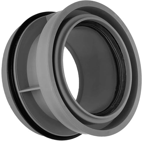 MegaHaustechnik HT Innenreduzierstück zentrisch mit Muffe DN75 x Gummi-Dichtung DN110, für Rohr Außendurchmesser 75mm auf Steck-Ende Dichtung außen Ø 110mm, Reduktion Erweiterung Übergang Reduzierung