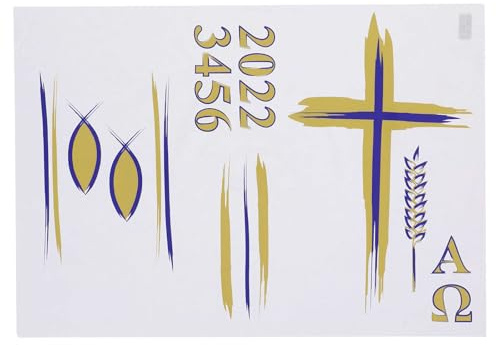 Holyart Velas, cirios, velones: Adhesivo Cirio Pascual modelo F