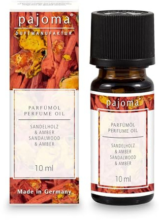 pajoma Parfümöl, Sandelholz & Bernstein 10ml, feinste Parfümöle in Geschenkverpackung