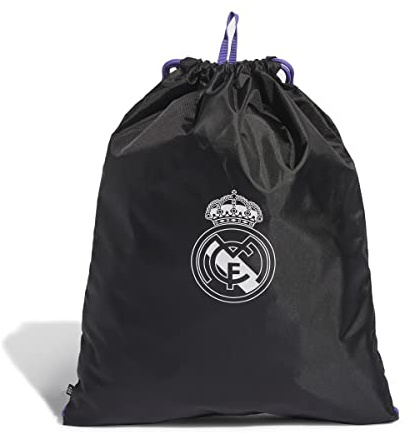 adidas Unisex Gym Sack Real Gymsack, Black/Purple Rush/White, H59678, NS