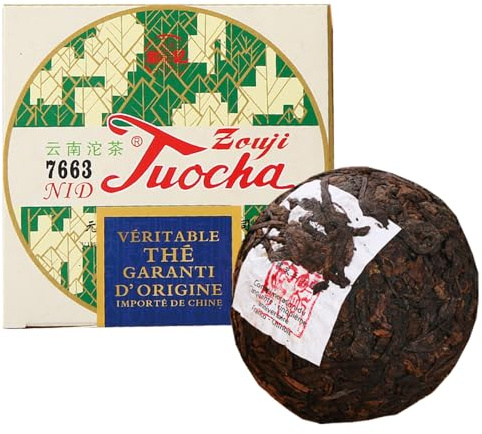 Yunnan Tuocha Zouji Tè Naturale Tuocha - Nidi Post-Fermentati - Versione 2019-100g - Autentico Tè Cinese d'Origine