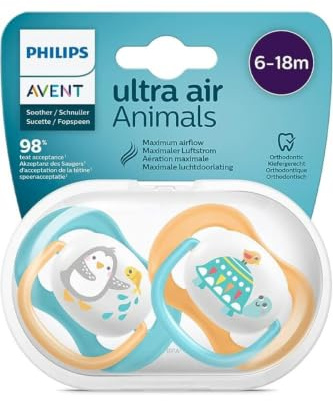 Philips Avent Schnuller Ultra Air Boy Pinguin 6-18m