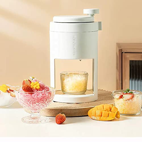 ZIMBRO Tritaghiaccio Manuale Estivo Home Mini Tritatutto for Tritaghiaccio con Ciotola for Frullato Frullatore for Frullati A Cono di Neve Manuale Macchina for La Rottura del Blocco di Ghiaccio