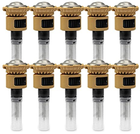 Pack 10 - Boquilla giratoria RainBird R-VAN18 - Rain Bird toberas Arco fijo de 360° - Círculo completo – alcance 4 a 5,5m - Toberas para difusores / aspersor rain bird
