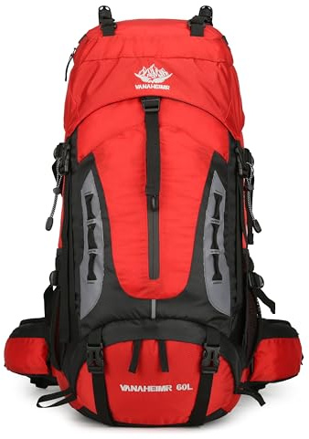 60 l Wanderrucksack, Camping-Rucksack, Jagd-Rucksack für Outdoor, wasserabweisend, taktischer Rucksack für Damen und Herren, Tiefes Blau, Large, Outdoor