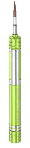sourcing map Aluminum Präzision Schraubenzieher T2 Torx Magnetisch Kopf Manual Pen Form Schraube Treiber für Handy Uhren Brillen Elektronik Reparatur