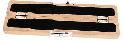 Warmhm Flötenkopf Aufbewahrungsbox aus Ahornholz Khaki Leicht und Tragbar Praktisches Flötenzubehör für Sicheren Transport und Aufbewahrung von Flötenköpfen
