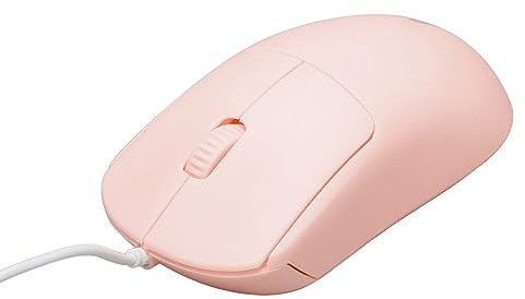 Bewinner Souris USB Filaire de Base, 1200 DPI Optique 3 Boutons Filaire Ordinateur Portable Souris de Jeu, Conception Ergonomique Souris de Couleur Claire pour Enfants Filles Dame Bureau