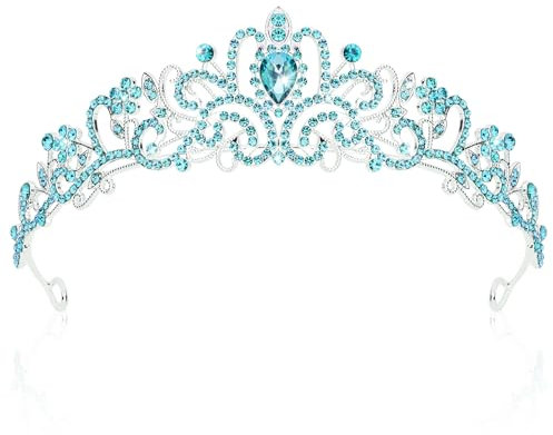 CIEHER Tiara Kronen für Frauen & Mädchen - Braut-, Hochzeits-, Abschlussball-, Quinceanera-, Geburtstags- und Weihnachts-Kronengeschenke, One Size, Legierung, Kein Edelstein