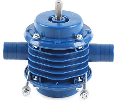 Newest Portable Miniature Self-Priming Powered Pump Centrifugal Household Small Water Drill Flat Well PumpSelf-Priming with Electric Drilling Machine, Garden Irrigation Pump, Light Liquids, Transfer