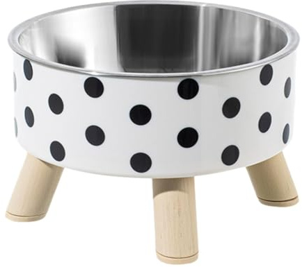 Cuencos elevados para Comida para Gatos, Cuencos de Acero Inoxidable Que protegen la Columna Vertebral, Plato Desmontable para Gatos, Suministros duraderos para alimentación de Gatos, Postura