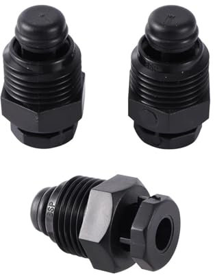 MEXEWORD 10 Pezzi 1/2 valvola di sfiato Automatico in plastica Tubo di irrigazione for Piante da Giardino Mini valvola di Scarico Raccordo for Tubo