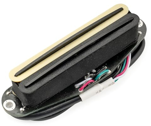 Musiclily Pro ST-DPHA Alnico 5 Humbucker Single Coil Format 13,2K Zebra | Rail Blade,Super Distortion,für Strat Style E-Gitarre