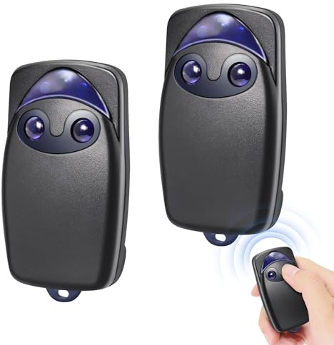 433MHzTelecommande Portail Compatible avec Flo2r-s,2 Canaux télécommande Porte de Garage pour N1ce ONE1, ON1, ON2E,FLO2R-S,FLO2RE pour Porte de Garage,Lot de 2