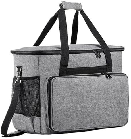 MOUNTTU Nähzubehör Nähtasche Nähmaschinentasche, Nähmaschinenkoffer mit großer Kapazität, mit Schultergurt, Griff und Reißverschluss Nähtasche, universelle Aufbewahrungsmaterialien für Nähzubehör