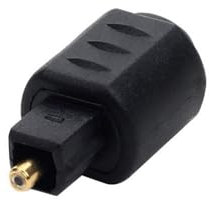 LLINthy 1 unidad/2 conectores hembra ópticos portátiles de 3,5 mm a Toslink macho para sonido de alta fidelidad