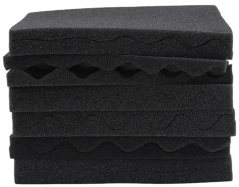 12 Pezzi 25 * 25 Cm Pannelli Acustici Schiuma Studio Pannelli Isolanti Acustici Schiuma KTV Pannelli Schiuma Cuneo Pannelli Parete Fonoassorbente