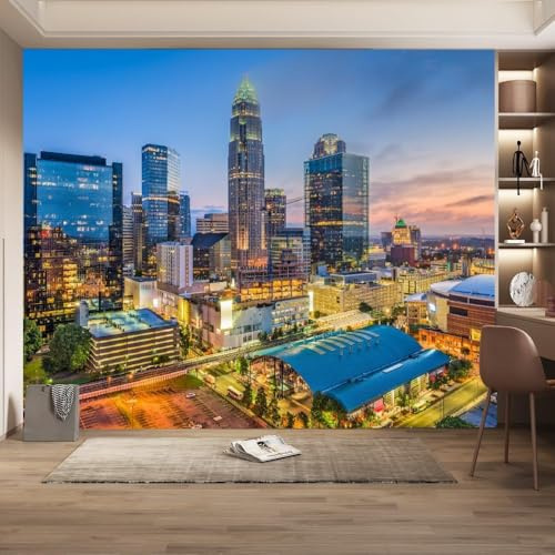 Fotomurales Decorativos Pared NuEVA York 200x140 cm Papel Pintado Tejido No Tejido Paisaje de Neón de La Ciudad Fotomural 3D Mural Paredes Papel Tapiz Decoración Salón o Dormitorio a-1946