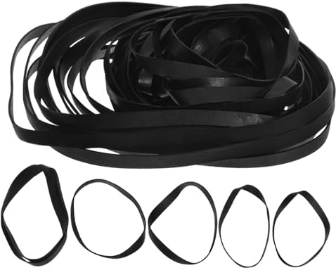 OFFIGAM 50pcs Cassette Recorder Rubber Belt for Repair Versatile Recorder Rubber Belts for Cassette Player for Maintenance