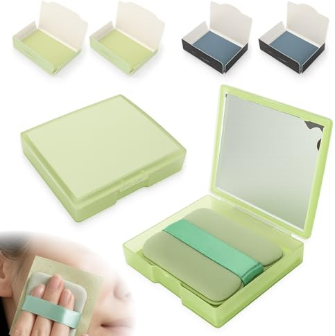 500 Stück Gesichts-Löschpapier Grüntee Ölabsorbierende Blätter, Gesicht Blotting Paper für Männer und Frauen, Mattierende Tücher zur Öl-Kontrolle, Hautpflege, Mitnehmbar für Büro, Fitness und Reisen